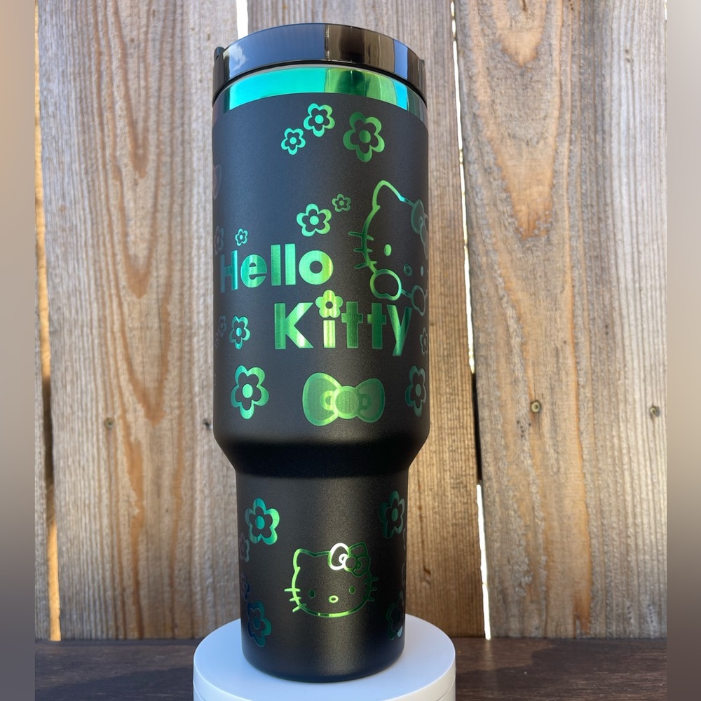 HELLO KITTY 40oz Tumbler Laser Engraved